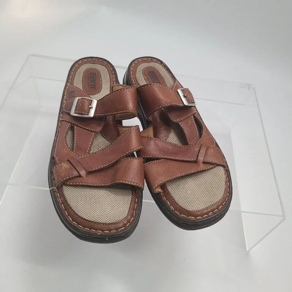 Men's‎ Brown Born Sandles 10/42 M/W W6032-L5
